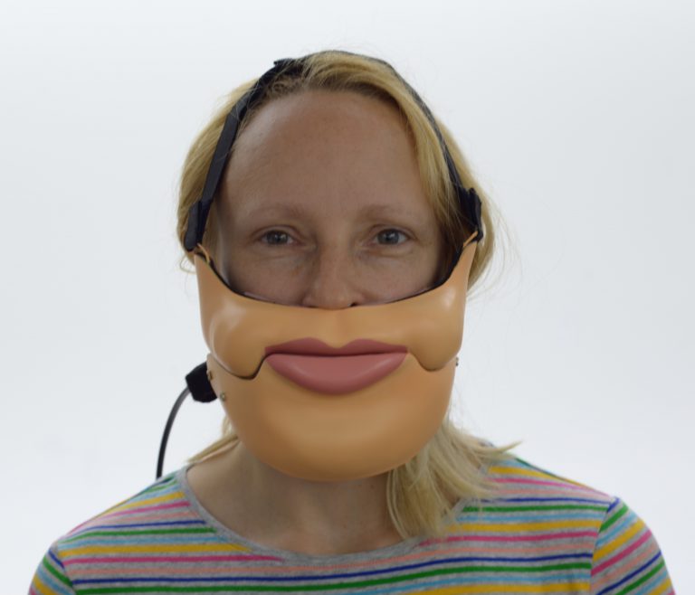 Large Comedy Teeth (Natural Lips) Ventriloquist Mask Kallini Puppets