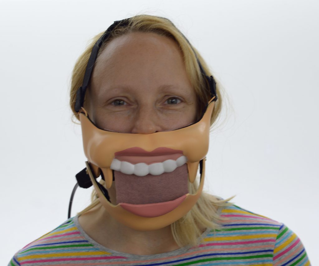 Large Comedy Teeth (Natural Lips) Ventriloquist Mask Kallini Puppets