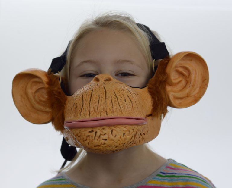 Cheeky Monkey Ventriloquist Mask Child Size Kallini Puppets